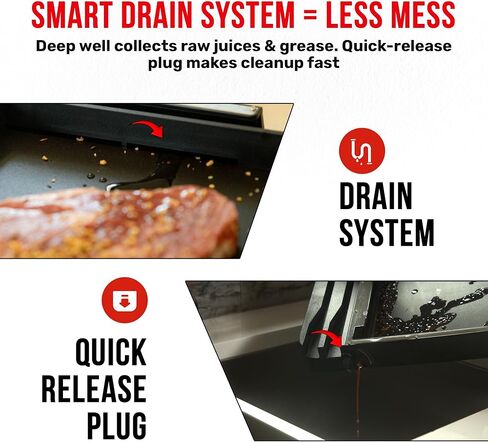 Grillbot FlipTray Dual-Sided Grilling Prep and Serving Tray - Raw/Cooked Food Separation, BBQ Grill Carry System Tray, Built-in Stainless Tools, BPA-Free, Dishwasher Safe, Tray for Outdoor Grill in Saudi Arabia
