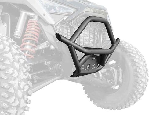 المصد الأمامي SuperATV لـ Polaris RZR Pro R/4، Pro S/S4، Turbo R/R 4 | مصنوعة من أنابيب فولاذية شديدة التحمل، يتم تركيبها مباشرة على الإطار | أسود | انظر الإعداد | صنع في الولايات المتحدة الأمريكية in Kuwait