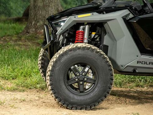 المصد الأمامي SuperATV لـ Polaris RZR Pro R/4، Pro S/S4، Turbo R/R 4 | مصنوعة من أنابيب فولاذية شديدة التحمل، يتم تركيبها مباشرة على الإطار | أسود | انظر الإعداد | صنع في الولايات المتحدة الأمريكية in Kuwait
