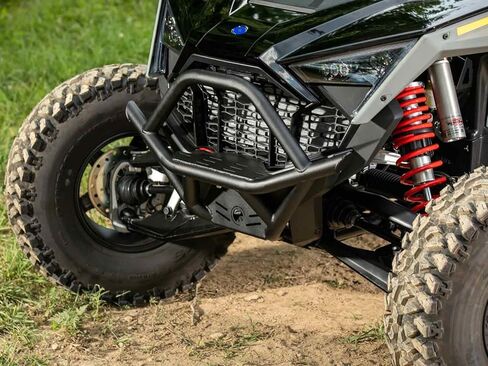 المصد الأمامي SuperATV لـ Polaris RZR Pro R/4، Pro S/S4، Turbo R/R 4 | مصنوعة من أنابيب فولاذية شديدة التحمل، يتم تركيبها مباشرة على الإطار | أسود | انظر الإعداد | صنع في الولايات المتحدة الأمريكية in Kuwait