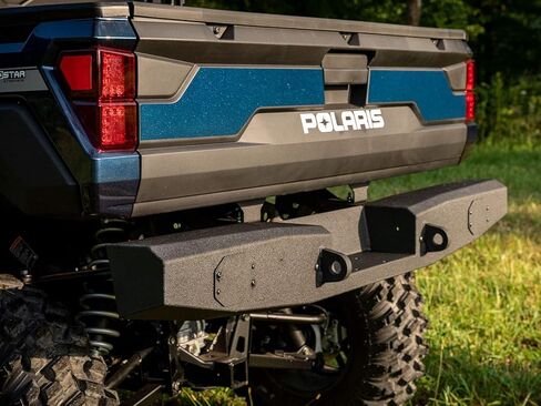 مصد خلفي SuperATV شديد التحمل لطاقم Polaris Ranger XP 1000/XP 1000 2017-2021 (أسود متجعد)، جاهز للونش، صفائح معدنية 3 مم، يحمي النهاية الخلفية بالكامل، انظر الملاءمة، صنع في الولايات المتحدة الأمريكية in Saudi Arabia