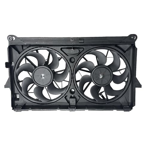 GM1101 Dual Radiator & Condenser Cooling Fan Assembly Compatible with Cadillac Escalade, Chevrolet Avalanche Silverado Suburban Tahoe, GMC Sierra Yukon XL, Replaces 620-654 in Saudi Arabia