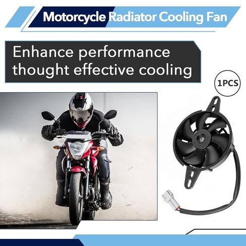 12V DC 4 Inch Motorcycle Radiator Cooling Fan, Thermal Cooling Fan for NC250, 150-250cc ATV, Motorcycle and Dirt Bike in Saudi Arabia
