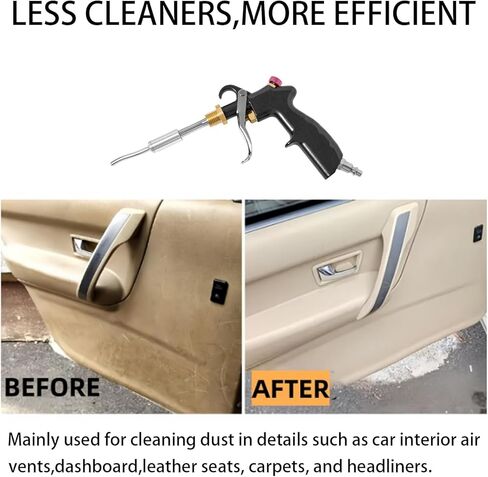 مسدس تنظيف السيارة يوشين تورنادو مع فوهة وفرشاة غبار للتفصيل التلقائي، مسدس نفخ الهواء لتنظيف التفاصيل الداخلية للسيارة in Kuwait