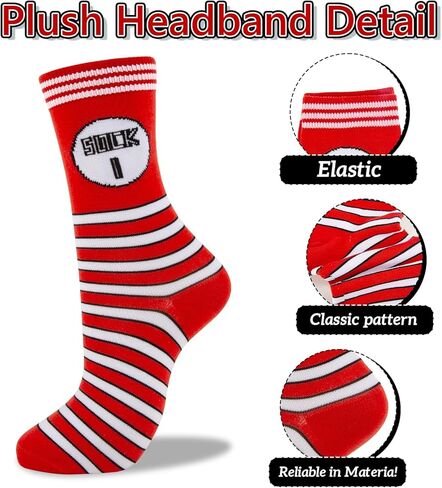Degpum Compression Socks for Adult Kids Cute Warm Odd Crew Sock with Mid Calf Socks Costumes Accessories for Adult and Kids in Saudi Arabia