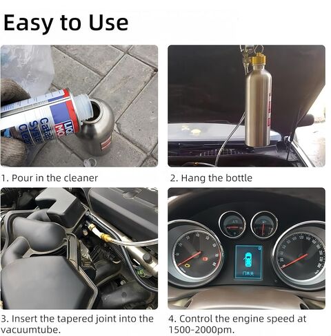 أداة تنظيف نظام الوقود والعادم، مجموعة تنظيف حاقن وقود الديزل، أداة تنظيف تحفيزية للزجاجة المعلقة من الفولاذ المقاوم للصدأ سعة 600 مل، تحضير ذاتي ثلاثي الاتجاهات، تدفق سائل قابل للتعديل in Kuwait