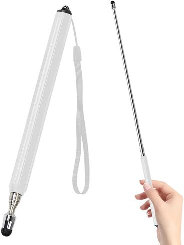 Universal Telescopic Stylus Pen for Touch Screens, Retractable Pointer Stick Stylus with Special Flocking Tip, Pointers for Classroom, Pointer Finger Stick, Black in Saudi Arabia