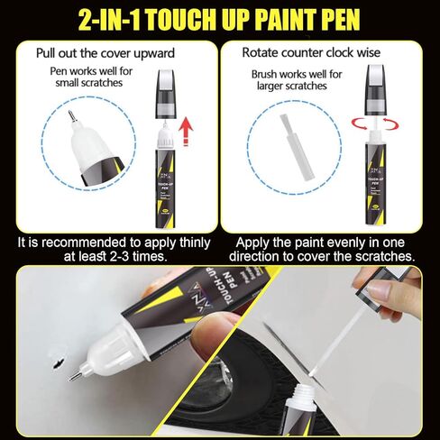 XNA Platinum White Pearl(NH-883P) لطلاء Honda Touch Up، مزيل خدوش السيارة لإصلاح الشقوق والرقائق، طقم إصلاح خدوش السيارة 2 في 1 سريع وسهل الإصلاح مع مطابقة الألوان تمامًا in Kuwait