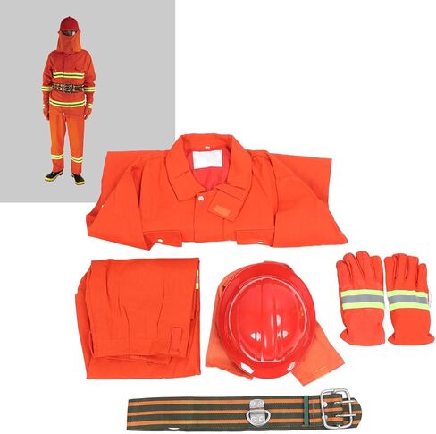 Asixxsix Retardant Safety Suit 97 Type, Fireproof Heat Insulation Workwear Coverall with Reflective Detachable Hood, Coverall High Visibility for Men in High Environments (L) in Saudi Arabia