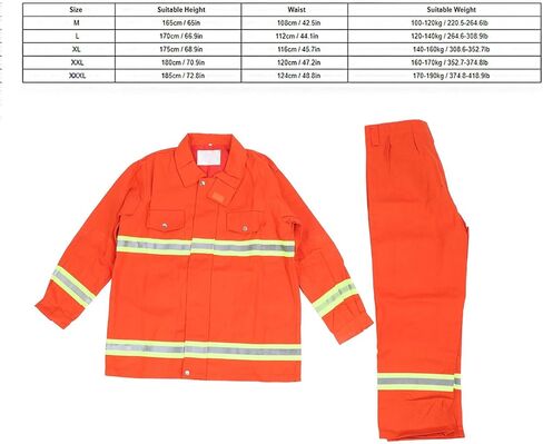 Asixxsix Retardant Safety Suit 97 Type, Fireproof Heat Insulation Workwear Coverall with Reflective Detachable Hood, Coverall High Visibility for Men in High Environments (L) in Saudi Arabia