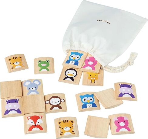 PlanToys My Mood Memo Memory Matching Game (5656)| Sustainably Made from Rubberwood and Non-Toxic Paints and Dyes in Kuwait