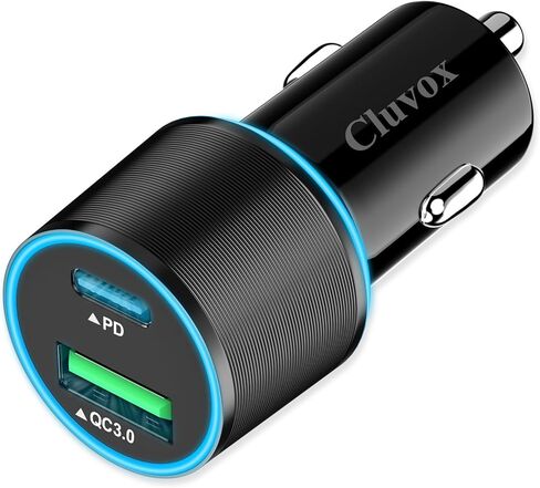 5 قطع شاحن سيارة USB C، شحن سريع 38 وات لهاتف iPhone 17 Pro Max/Air/16/15/14/13، Samsung Galaxy S25 Ultra/Plus/S24/S23/A16/A15/A55، Google Pixel 10/9، شاحن USB ولاعة سجائر من النوع C 12 فولت in Kuwait