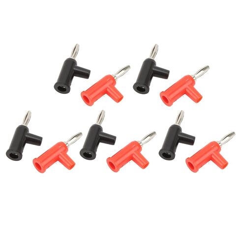 Banana Plug Connector Stackable Banana Jack Banana Terminal 10pcs Brass ABS for Security Accessories with 5 Red and 5 Black Plugs in Saudi Arabia