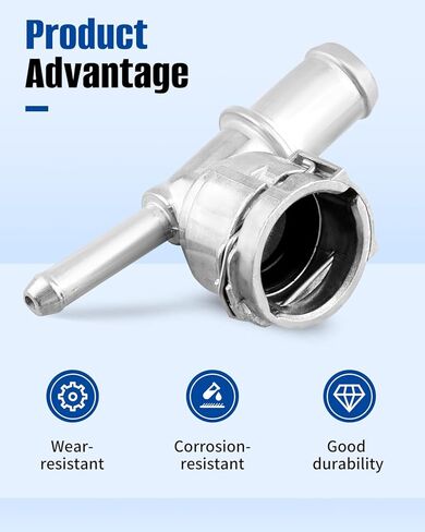 Aluminum Heater Hose Joint Replace 68280784AB Fit For Jeep Wrangler JL 2.0 2018-2024 in Saudi Arabia