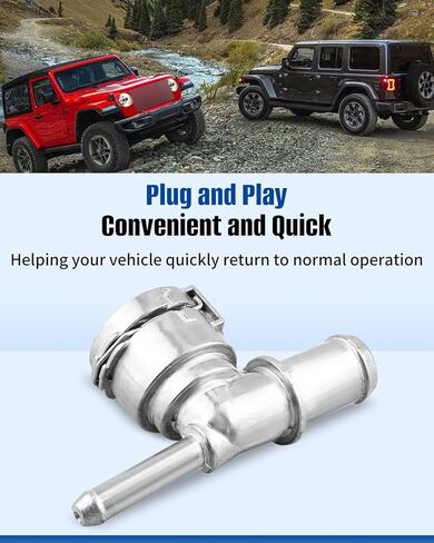 Aluminum Heater Hose Joint Replace 68280784AB Fit For Jeep Wrangler JL 2.0 2018-2024 in Saudi Arabia