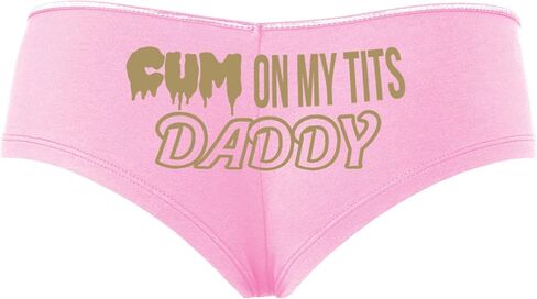 Knaughty Knickers Cum On My Tits Daddy Cum Play Cum Slut Baby Pink Slutty in Saudi Arabia