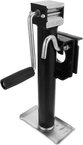 GALPADA Manual Trailer Jack Stabilizer with Support Bracket 900kg Load Capacity Black Side Crank Vehicle Outrigger for Car and Boat Trailer Accessories in Kuwait