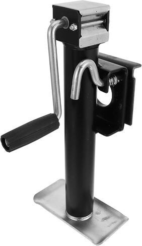 Manual Side Crank Trailer Jack 900kg Capacity Black Vehicle Lifting Stabilizer Jack Supporting Bracket for Yacht and Utility Trailers in Saudi Arabia