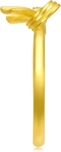 CHOW SANG SANG 999.9 24K Gold Essence Butterfly Bow Adjustable Stackable Ring for Women 95306R in Saudi Arabia