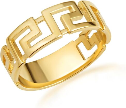 خاتم Claddagh Gold 10K و14K الكلاسيكي اليوناني الكلاسيكي متوفر باللون الأصفر/الوردي/الأبيض مع مقاسات حلقات متعددة in Kuwait