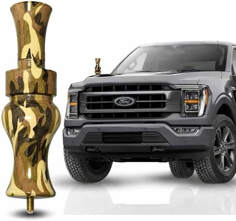 هوائي شاحنة Goose Call Truck، هوائي راديو قصير 5.5 بوصة من الألومنيوم المؤكسد عالي التحمل، مجموعة عالمية تناسب معظم الشاحنات بما في ذلك F150، F250، إشارة واضحة، ملحقات وهدايا الشاحنات الفريدة (أسود) in Saudi Arabia