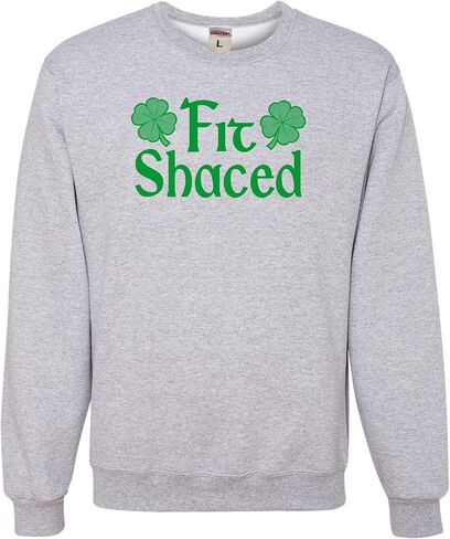 Go All Out Fit Shaced Funny St. Patricks Day Gift Idea Mens Sweatshirt Crewneck in Saudi Arabia