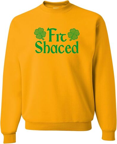 Go All Out Fit Shaced Funny St. Patricks Day Gift Idea Mens Sweatshirt Crewneck in Saudi Arabia