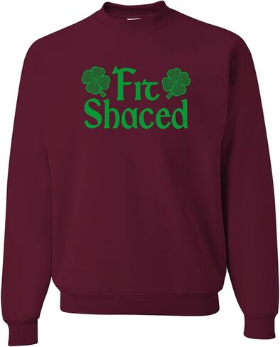 Go All Out Fit Shaced Funny St. Patricks Day Gift Idea Mens Sweatshirt Crewneck in Saudi Arabia