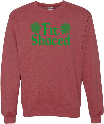 Go All Out Fit Shaced Funny St. Patricks Day Gift Idea Mens Sweatshirt Crewneck in Saudi Arabia
