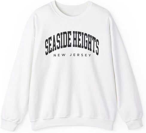 Seaside Heights New Jersey Adult Unisex Crewneck Sweatshirt in Saudi Arabia
