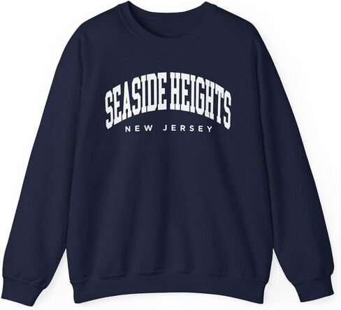 Seaside Heights New Jersey Adult Unisex Crewneck Sweatshirt in Saudi Arabia