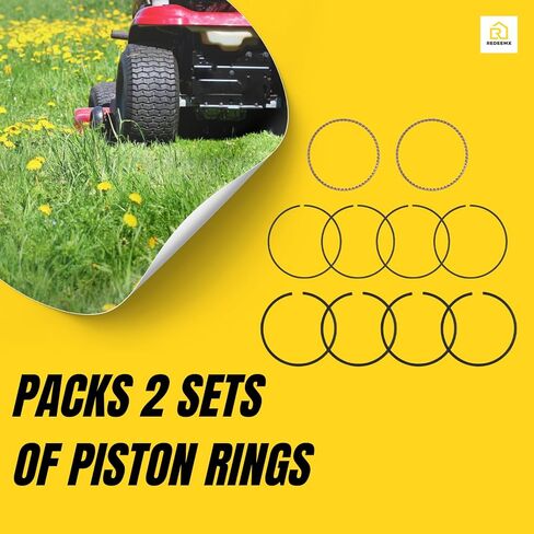 24‑108‑14‑S مجموعة حلقات المكبس 24 108 14 S 2410814S متوافقة مع Kohler CH25 CV25 2 حزم 2 مجموعتين من حلقات المكبس in Kuwait