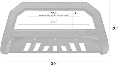 Armordillo 8714805 AR Series Bull Bar - أسود محكم يناسب 2005-2007 Ford F250 F350 F450 F550 Superduty / 2005 Excursion in Kuwait