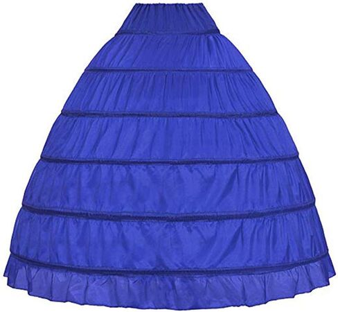 WOWBRIDAL Women 6 Hoop Crinoline Petticoat Underskirt for Quinceanera Dress Wedding Gown in Kuwait