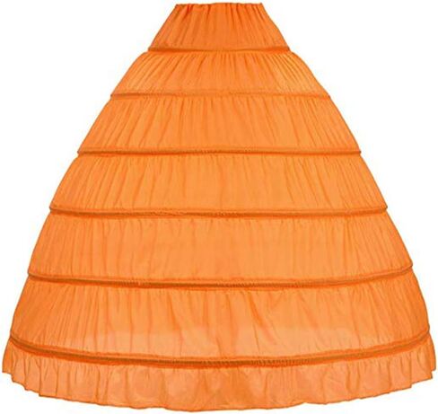 WOWBRIDAL Women 6 Hoop Crinoline Petticoat Underskirt for Quinceanera Dress Wedding Gown in Kuwait