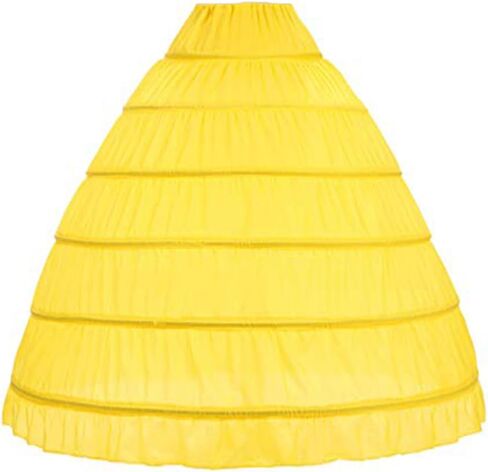 WOWBRIDAL Women 6 Hoop Crinoline Petticoat Underskirt for Quinceanera Dress Wedding Gown in Kuwait