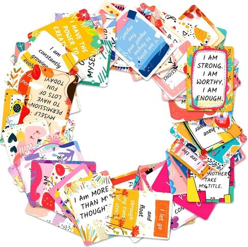 بطاقات تأكيد ديبوسيم 50 قطعة، بطاقات تحفيزية وملهمة يومية للنساء، هدايا للنساء والأصدقاء والرعاية الذاتية in Kuwait