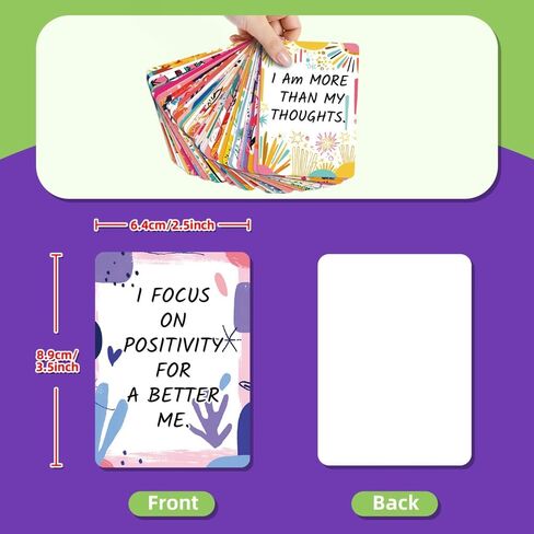 بطاقات تأكيد ديبوسيم 50 قطعة، بطاقات تحفيزية وملهمة يومية للنساء، هدايا للنساء والأصدقاء والرعاية الذاتية in Kuwait