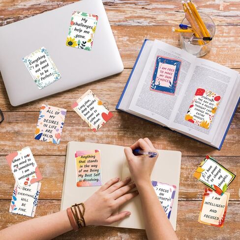 بطاقات تأكيد ديبوسيم 50 قطعة، بطاقات تحفيزية وملهمة يومية للنساء، هدايا للنساء والأصدقاء والرعاية الذاتية in Kuwait