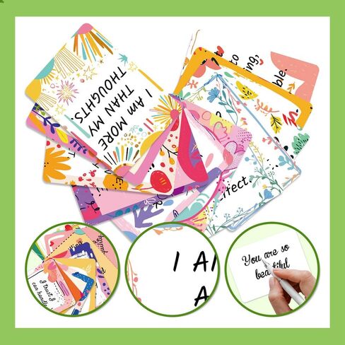 بطاقات تأكيد ديبوسيم 50 قطعة، بطاقات تحفيزية وملهمة يومية للنساء، هدايا للنساء والأصدقاء والرعاية الذاتية in Kuwait