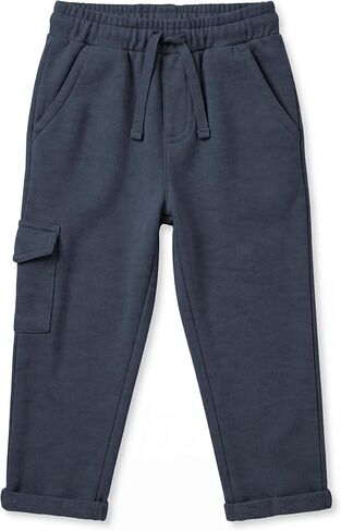 Andrew Scott Kids French Terry Joggers | 100% Cotton | Drawstring & Pockets Pants | Boys Girls | Multi Packs & Colors in Kuwait