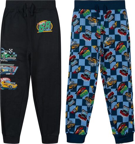 Hot Wheels Fleece 2 Pack Jogger Pants Toddler to Big Kid Sizes (2T - 10-12) in Saudi Arabia