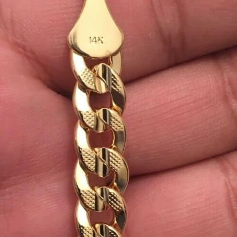 Gold Brass Lab Diamond Large Jesus Head Pendant & Premium 14K Stamped 10mm 20" 24" Miami Cuban Chain Hip Hop Jewelry Bling Fashion Necklace in Kuwait
