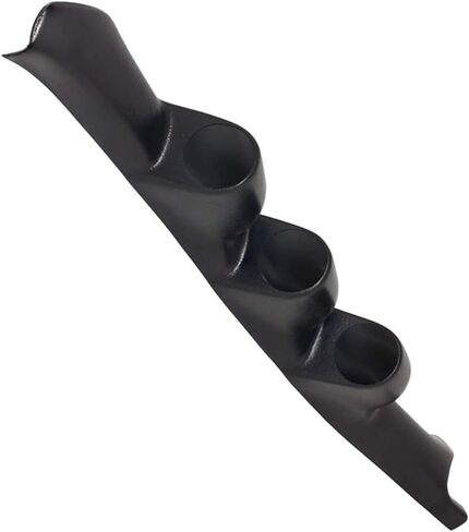 حامل قياس عمود ثلاثي أسود GlowShift متوافق مع GMC Sierra 2500 3500 1995-1998 - بلاستيك ABS - مثبت (3) 2-1/16 بوصة (52 مم) مقاييس على عمود A للشاحنة in Kuwait