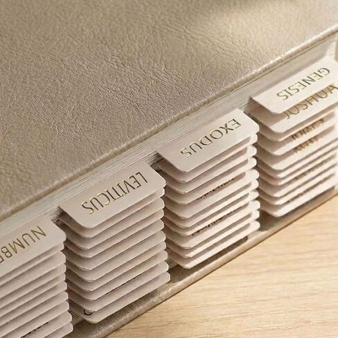 Bible Tabs for Women and Men, 75 Laminated Index Tabs with Embossed Gold Foil Lettering, Bible Tabs for Kids, Bible Study Supplies, Bible Journaling Supplies, Durable Neutral Bible Study Tabs in Saudi Arabia