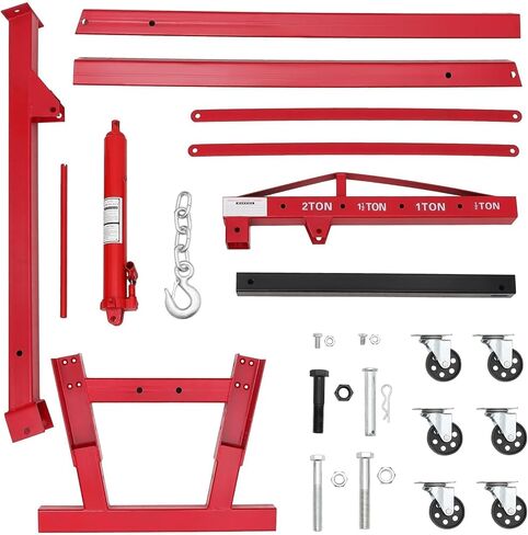 رافعة محرك هيدروليكي قابلة للطي 2 طن، أداة تسوية الحمل، سعة 4400 رطل، منتقي الكرز عالي التحمل، 6 عجلات دوارة، مضخة هيدروليكية قابلة للتعديل (0.5 طن - 2 طن) لمستودع ورشة عمل المرآب in Kuwait