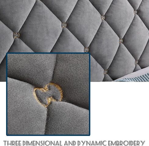 Thicken Bed Headboard Cover, Universal Stretch Bed Headboard Cover for Full Queen Cal King Size, Washable Quilted Bed Headboard Slipcover Dustproof Protector Cover for Bedroom Bed Headboard(A-Rose Red in Saudi Arabia