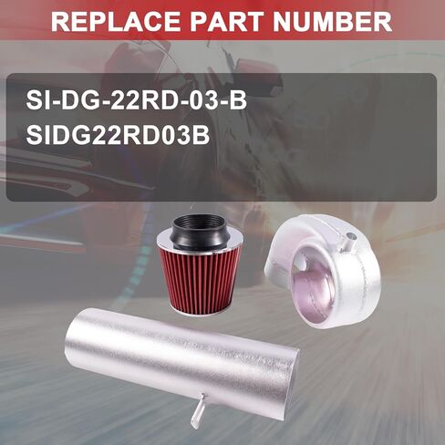 SIDG22RD03B Cold Air Intake Kit Compatible with Dodge Ram 1500 2500 3.9 5.2 5.9 V6 V8 ，Replace SI-DG-22RD-03-B in Kuwait
