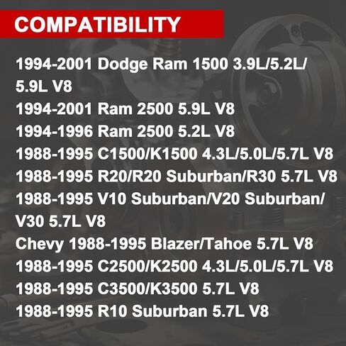 SIDG22RD03B Cold Air Intake Kit Compatible with Dodge Ram 1500 2500 3.9 5.2 5.9 V6 V8 ，Replace SI-DG-22RD-03-B in Kuwait