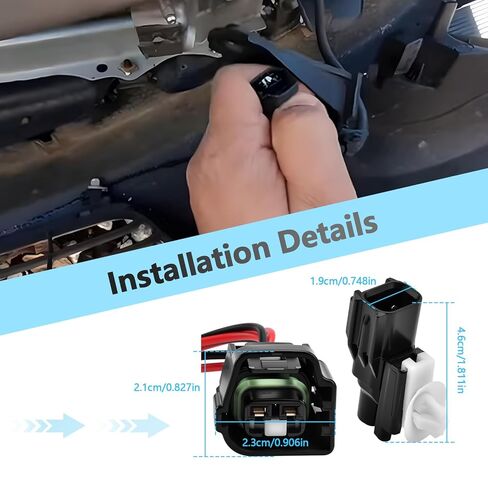 Ambient Air Temperature Sensor with Pigtail Harness Compatible with Jaguar XF F-PACE XJ, Toyota Land Cruiser Highlander, Lexus RX 350 GX 460 LS 460 Replaces 88790-22131 88625-32171 in Saudi Arabia
